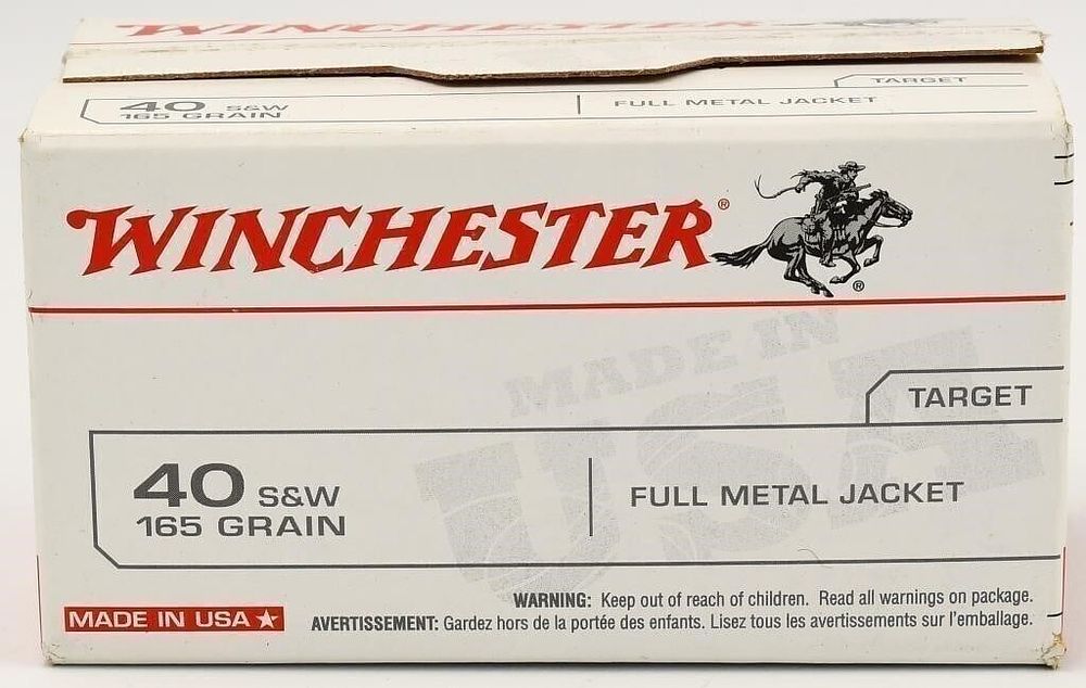 Lot 679: 100 Rounds Of Winchester USA .40 S&W Ammunition,...
