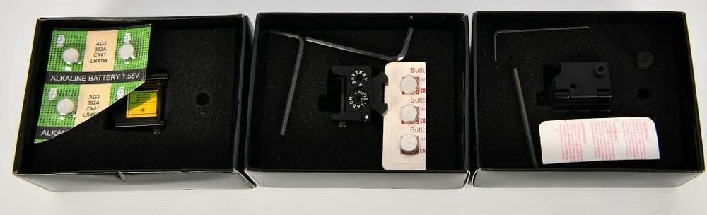 Lot 698: 3 New In the Box Rail Attached Lasers