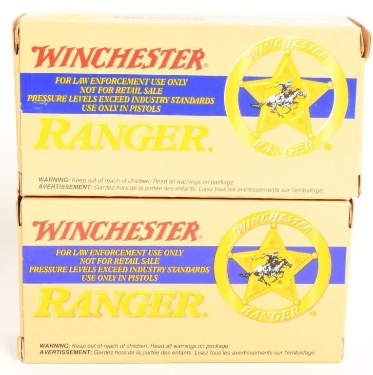 Lot 1066: 100 Rounds Winchester Ranger 9mm Luger +p+