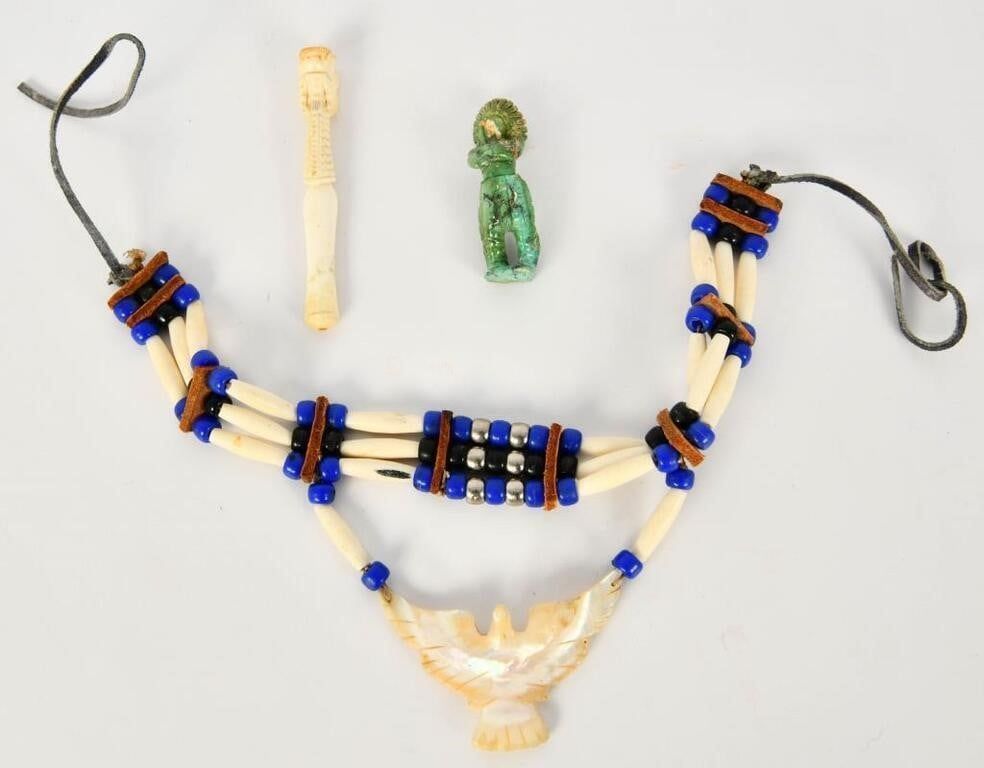 Lot 1070: 3 Various Native American Pieces