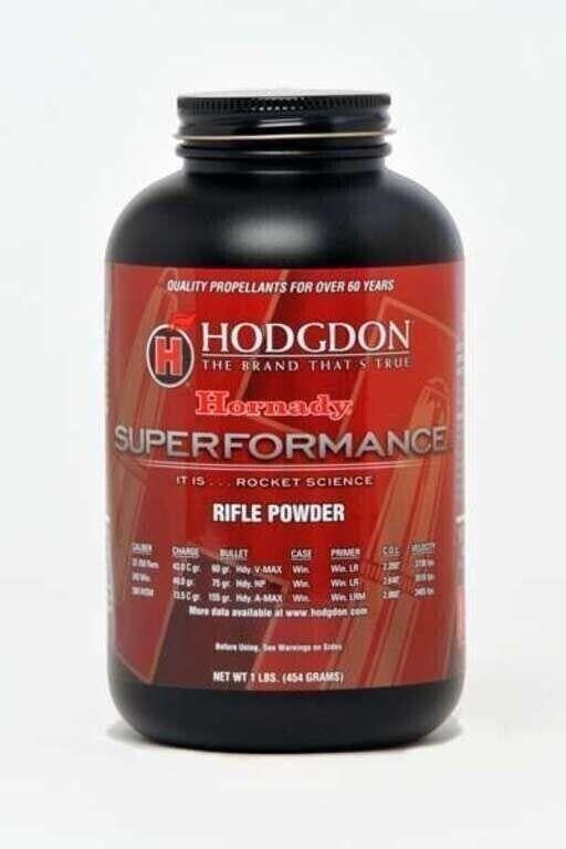 Lot 1079: Hodgdon HSP1 Superformance Smokeless Rifle Powder