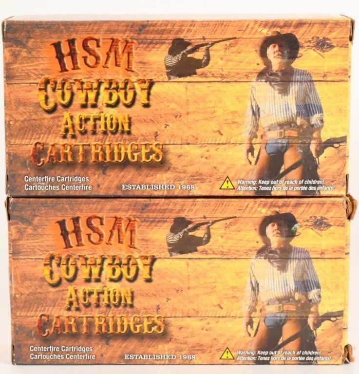 Lot 1102: 40 Rounds of HSM .38-55 Win Cowboy Load Ammo