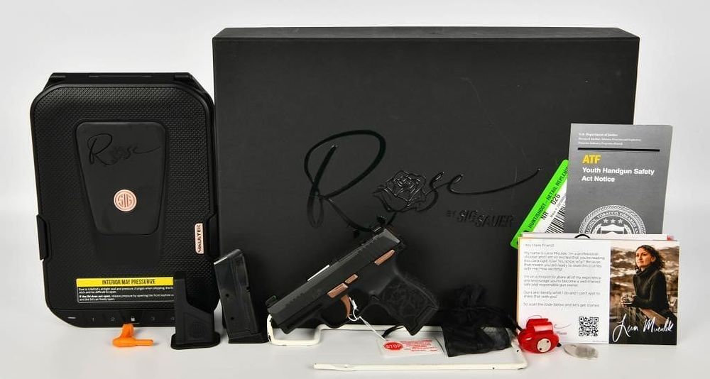 Lot 1104: NEW Sig Sauer P365 ROSE .380 ACP Pistol Package