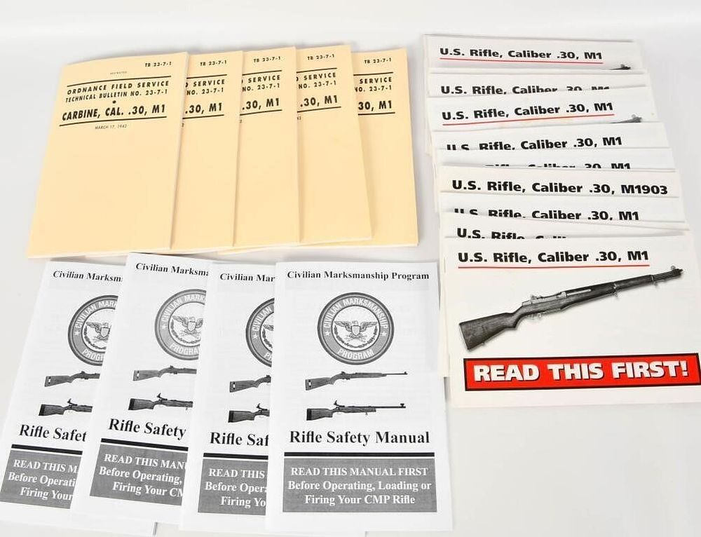 Lot 1154: Lot of M1 Carbine Booklets & Manuals
