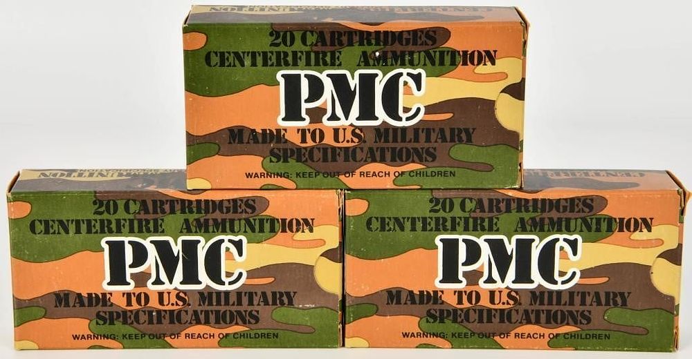 Lot 1165: 60 Rounds of PMC 5.56x45 Ball M193 Ammunition