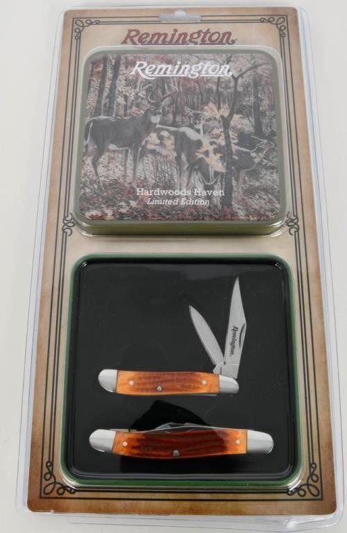 Lot 1172: NIP Remington Hardwood Haven Knife Set