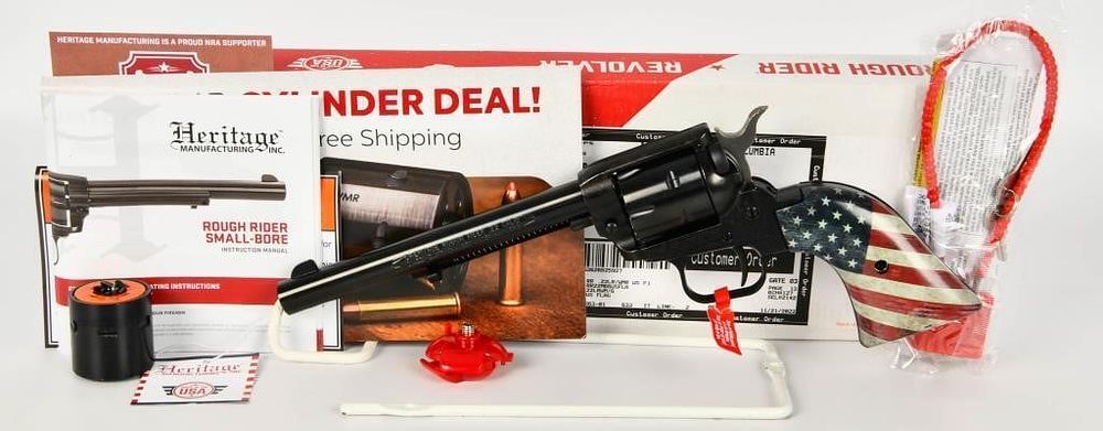 Lot 1182: Heritage Rough Rider American Flag Combo Magnum