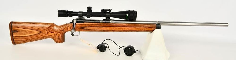 Lot 1197: Savage Model 112 Stainless Varmint Rifle .220