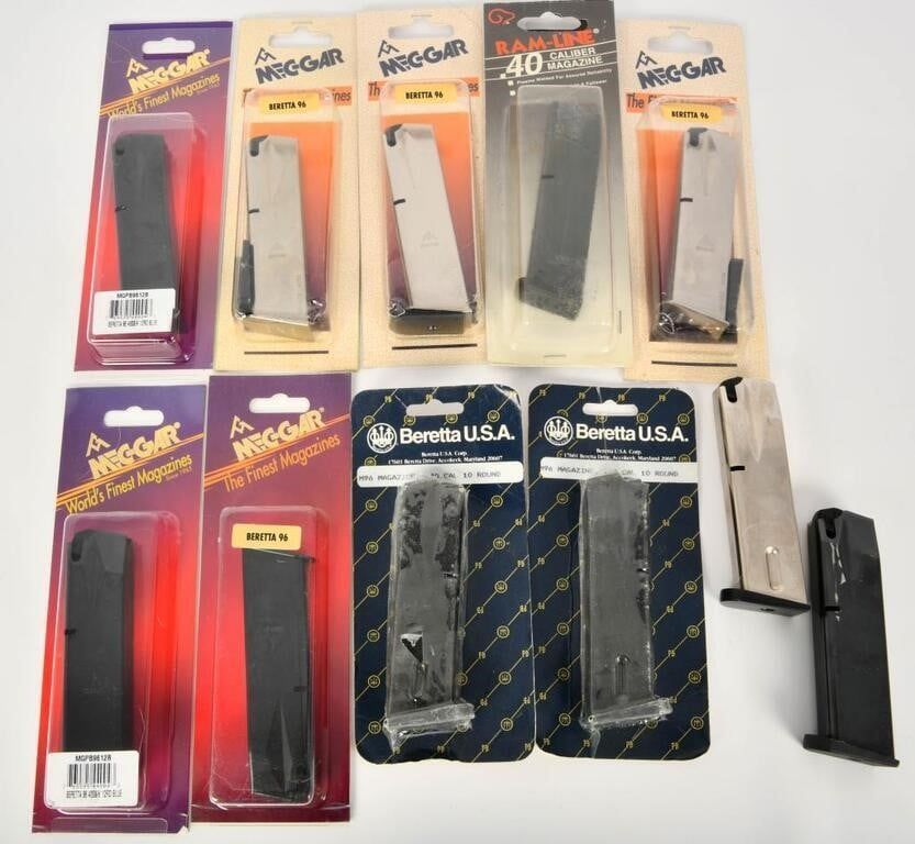 Lot 1211: 11 Beretta 96 Metal Magazines
