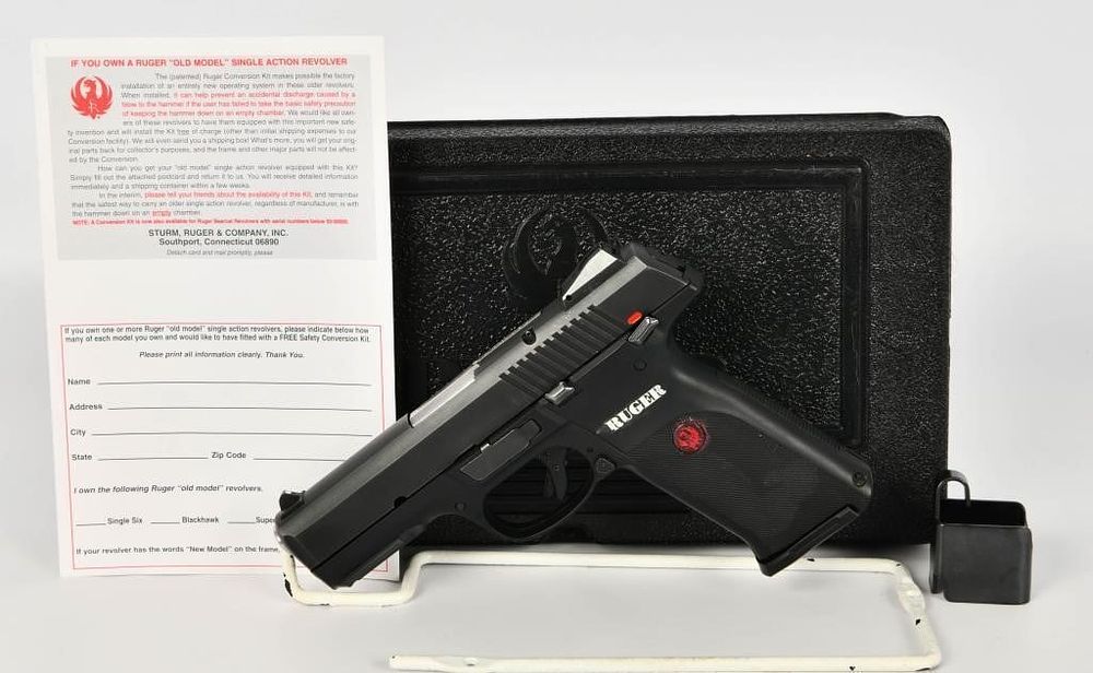 Lot 1224: Ruger SR9 Stainless Semi Auto Pistol 9MM