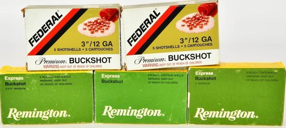 Lot 1225: 25 Rounds Of 12 Gauge Buckshot Shotshells