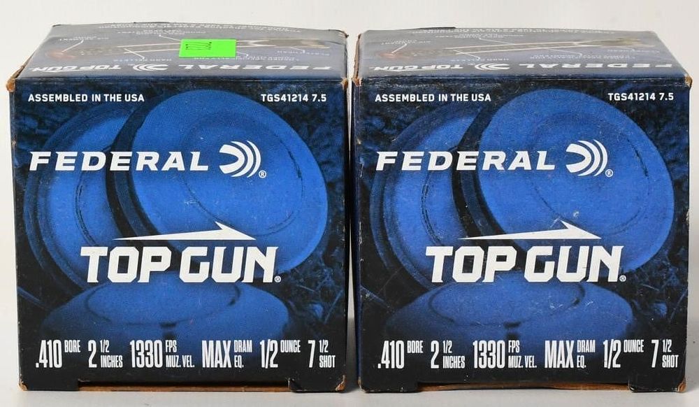 Lot 1252: 50 Rounds Of Federal Top Gun .410 Ga Shotshells