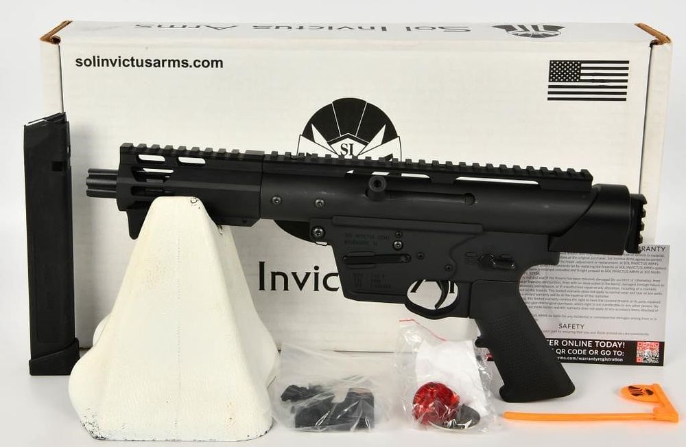 Lot 1260: NEW Sol Invictus Arms TAC-9 Pistol 9mm Luger 8.5"