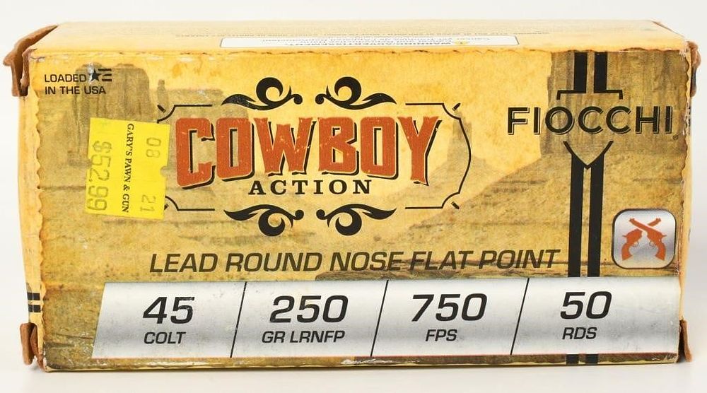 Lot 1297: 50 Empty Brass Casings .45 Long Colt