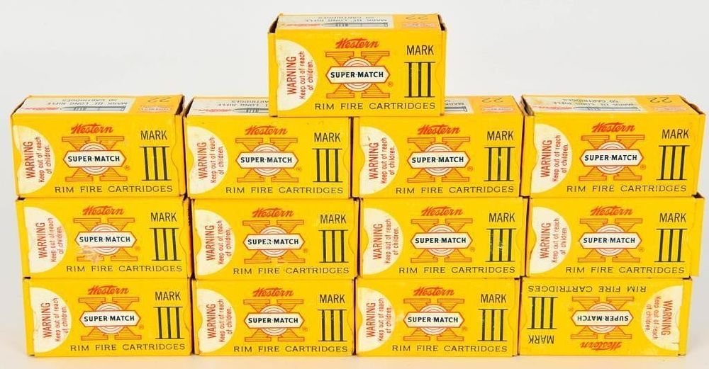 Lot 1324: 650 Rounds of Western Super Match Mark III