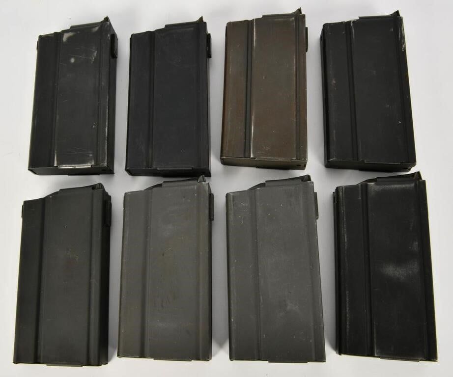 Lot 1331: 8 20 Rounds M1A .308 Cal Metal Magazines