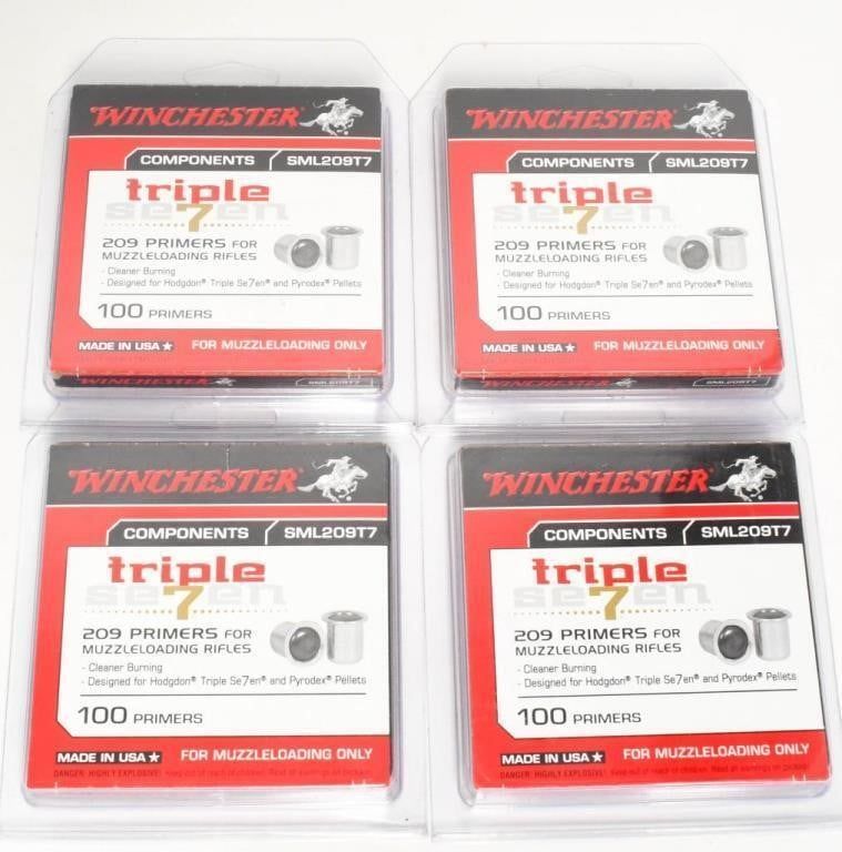 Lot 1342: 400 Count Of Winchester Triple 7 209 Primers