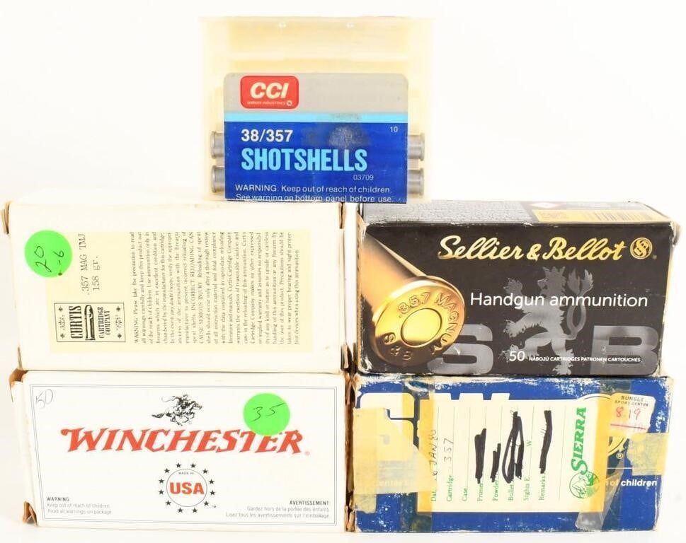 Lot 1351: 200+ rds of various  .357 mag ammunition