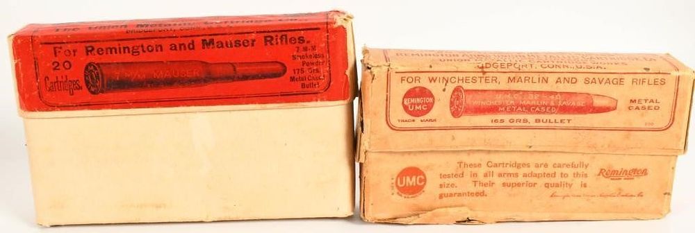 Lot 1387: Two Collector Boxes of Ammo .32-40 & 7MM