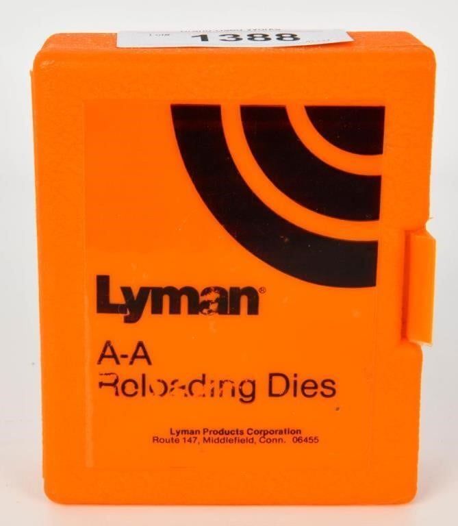 Lot 1388: Lyman Carbide Reloading Dies For .38/357