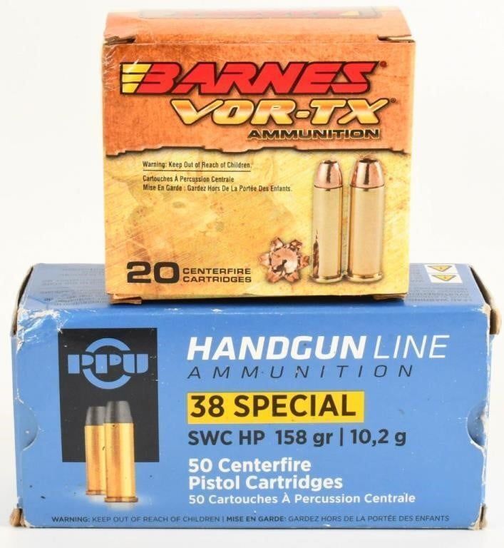 Lot 1396: 28 rds .38 special and  18  rds .357 mag ammo