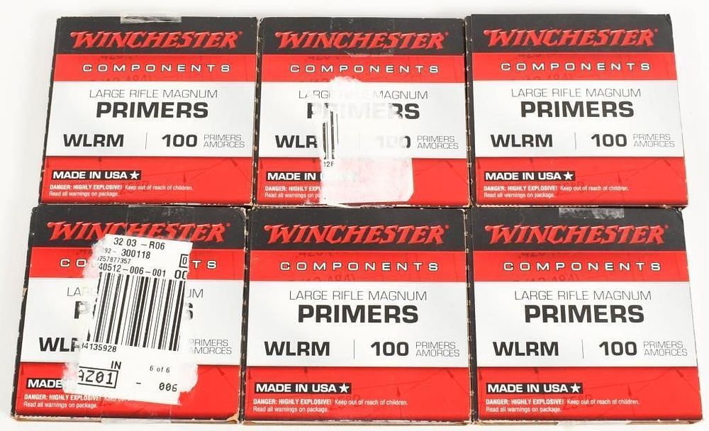 Lot 1402: 600 Count Of Winchester WLRM Primers