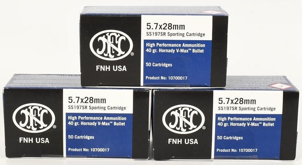 Lot 1432: 150 Rounds Of FN 5.7x28mm Ammunition