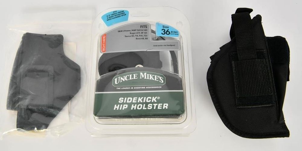 Lot 1436: Lot of 3 Nylon Handgun Holsters