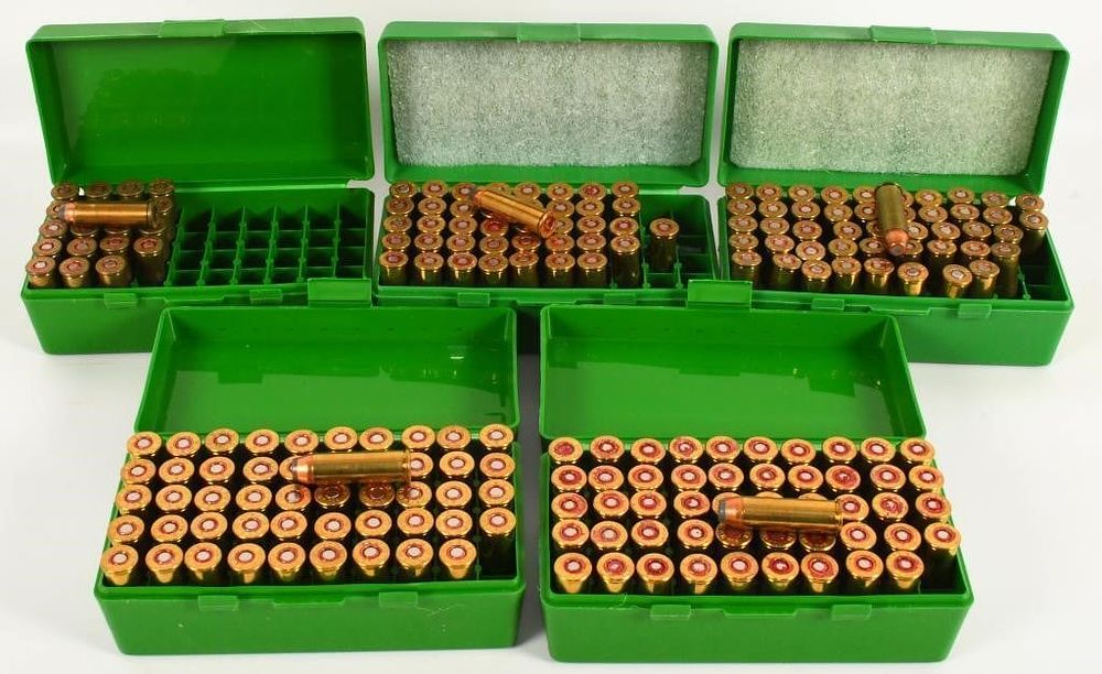 Lot 1441: approx 207 rds of the 41 mag reman ammo in contain
