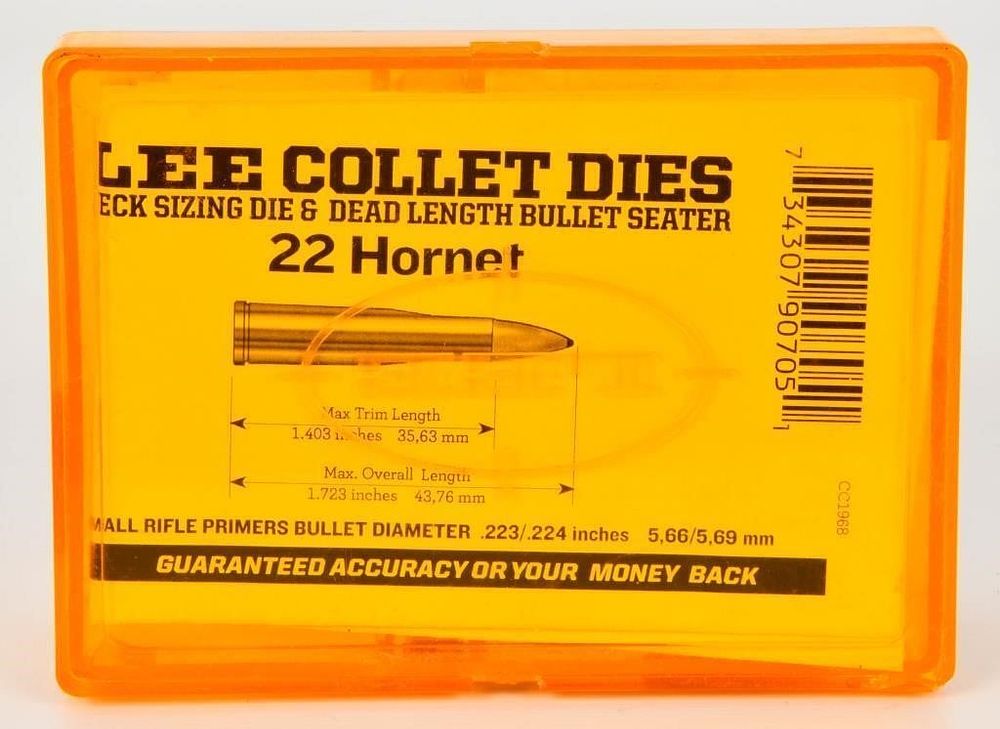 Lot 1445: Lee Precision .22 Hornet Collect Die Set