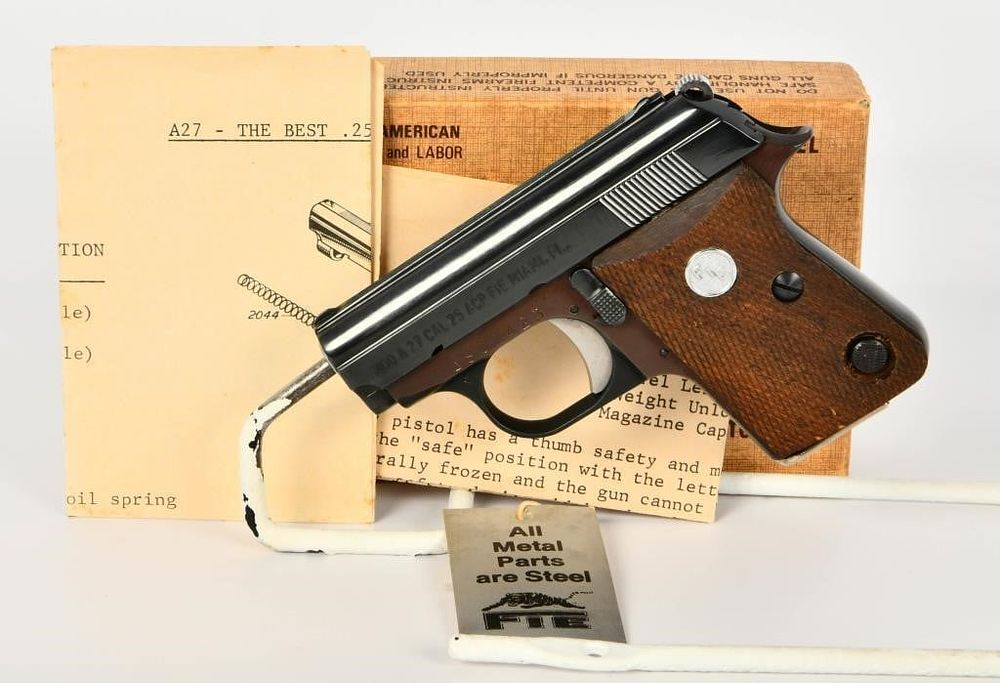 Lot 1494: FIE The Best Automatic Pistol A27 .25 ACP