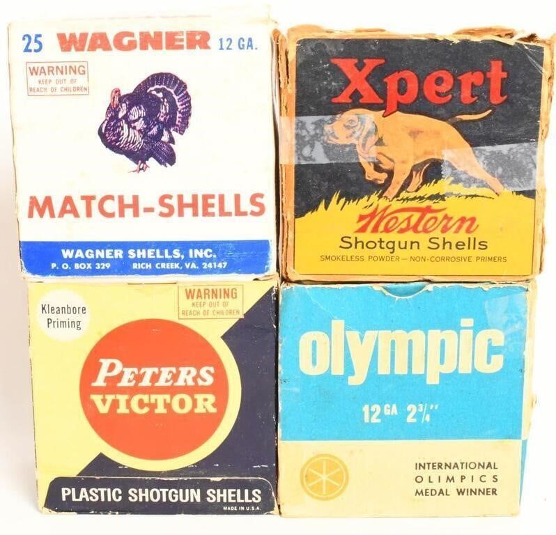 Lot 1528: approx 100 rds of various VTG 12 Ga ammo