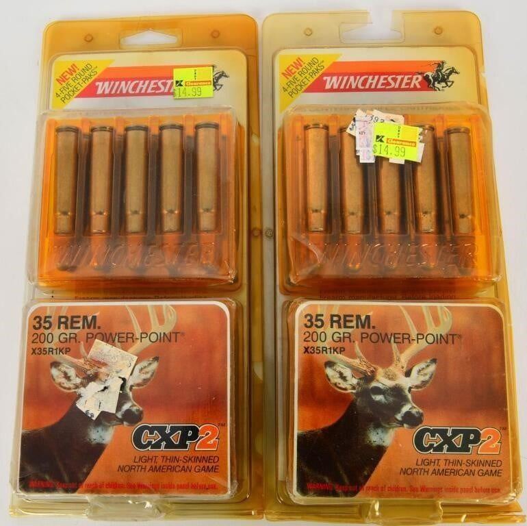Lot 1576: 40 Rounds Of Winchester .35 rem Ammunition