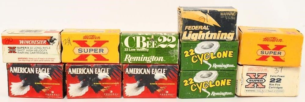 Lot 1591: 462 rds of various .22 ammo see below