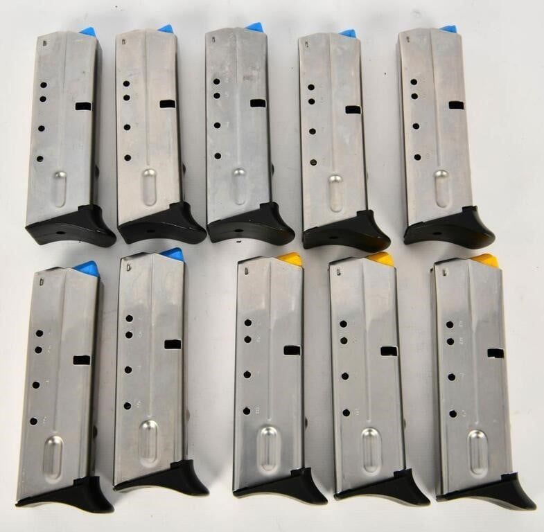 Lot 1601: 10 Smith & Wesson .40 S&W 8 Rd Metal Magazines