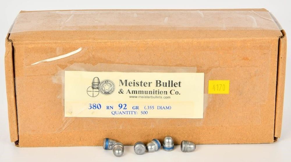Lot 1628: Approx 380 Count Of 92 Grain .355 DIA Bullet Tips