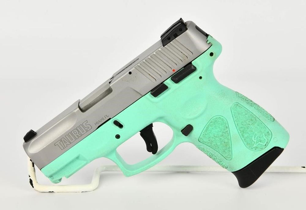 Lot 1656: Taurus G2C 9MM Semi Auto Pistol Tiffany Blue