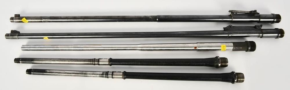 Lot 1664: 5 Unknown Unmarked Replacement Barrels