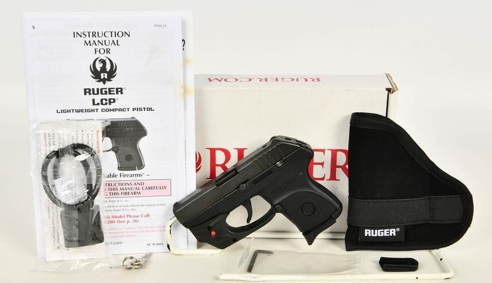 Lot 1674: Ruger LCP w/ Viridian E-Series Red Laser .380 ACP