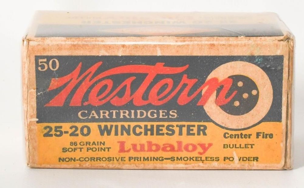 Lot 40: Collector Box Of Western .25-20 Win Ammunition