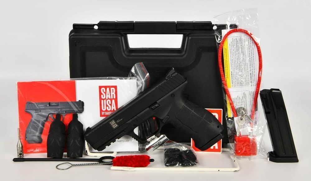 Lot 51: NEW SAR USA SAR-9T Semi Auto Pistol 9MM