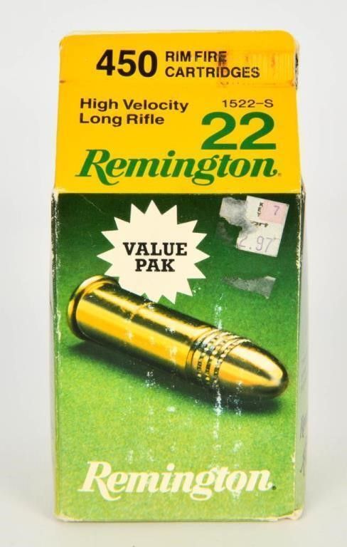 Lot 52: 450 Rounds of Remington .22 LR Ammunition