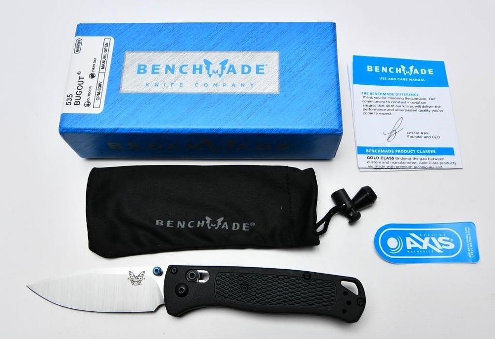Lot 68: Benchmade 535 Bugout Folding Pocket Knife