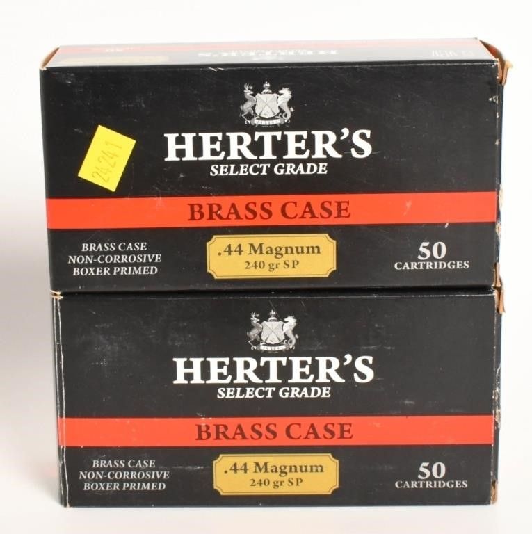 Lot 79: 89 Rounds Of Herter's .44 Magnum Ammunition