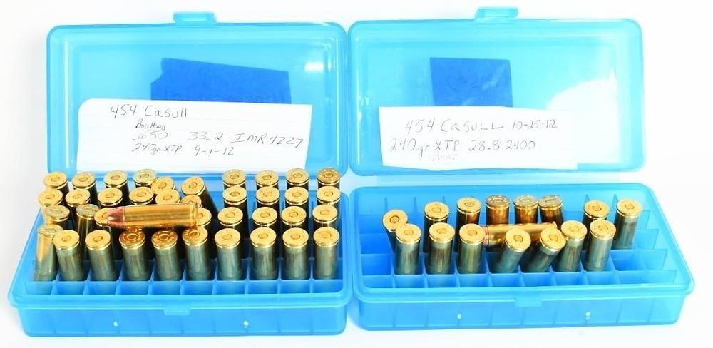 Lot 103: 57 Rounds Of Reman .454 Casull Ammunition