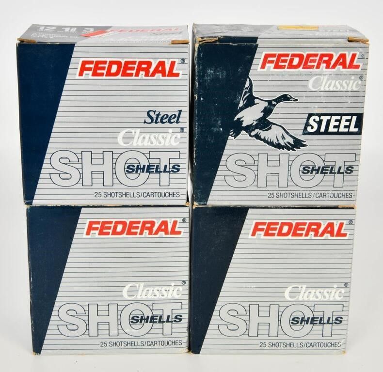 Lot 106: 100 Rounds Of Federal 12 Ga Magnum Shotshells
