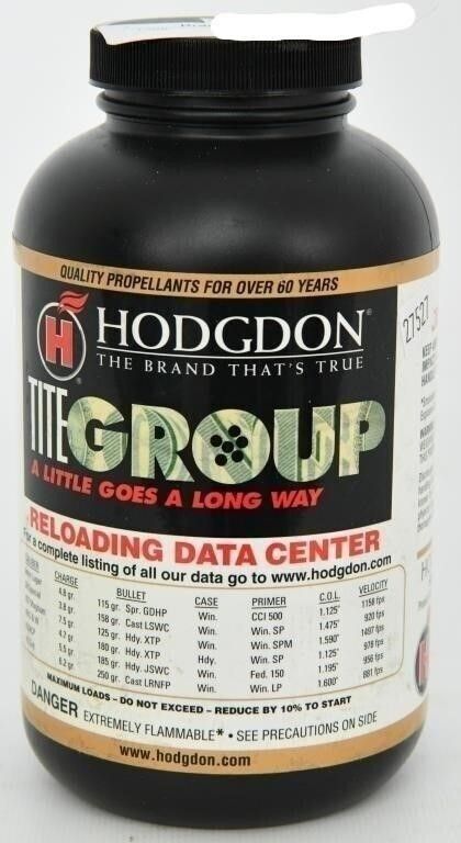 Lot 179: 1 Lb of Hodgdon Tite Group Spherical Gun...