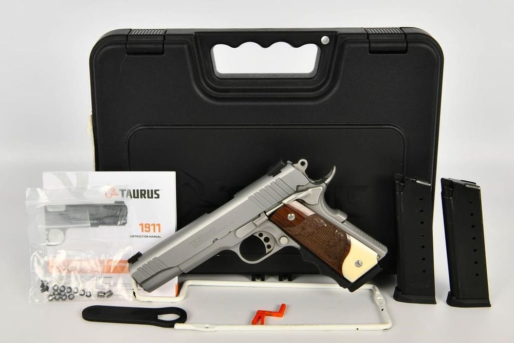 Lot 189: Taurus 1911 Single Action Semi Auto Pistol .45 ACP
