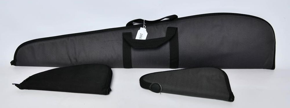 Lot 206: Allen Soft Padded Long Gun Case W/ 2 Pistol Cases