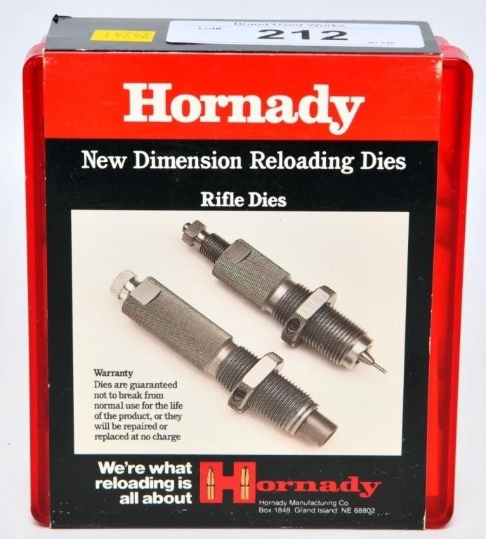 Lot 212: Hornady Reloading Dies For .458 Win Mag